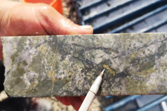 EV Resources has recorded assays as high as 1.7 per cent copper from drilling at Parag.