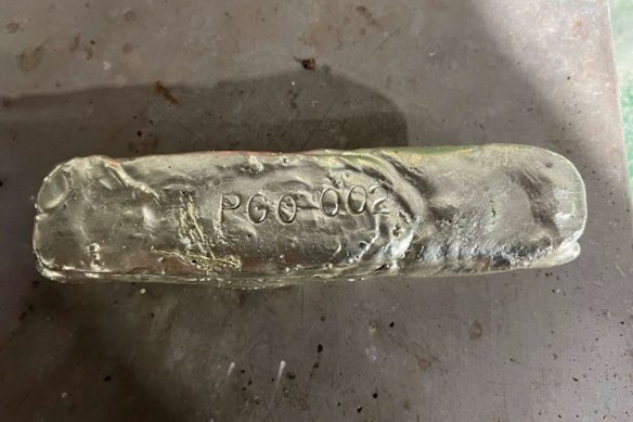 Pacgold’s second gold doré from its White Dam heap leach project in South Australia.