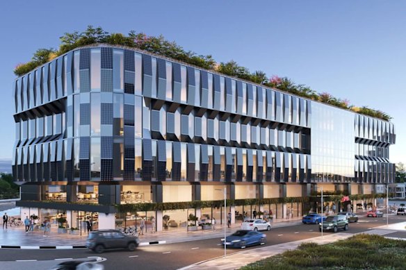 ClearVue Technologies’ architectural rendition of the Rio Business Centre redevelopment in Paphos, Cyprus, where ClearVue will supply its integrated solar glazing across the building envelope.