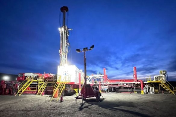 TMK Energy’s Lucky Fox - 07 pilot well at its Gurvantes XXXV coal seam gas project in Mongolia’s South Gobi Basin.