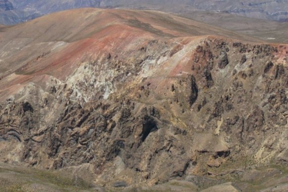Patriot Resources’ Tassa project area in southern Peru, where the company has outlined a giant new silver exploration target. 