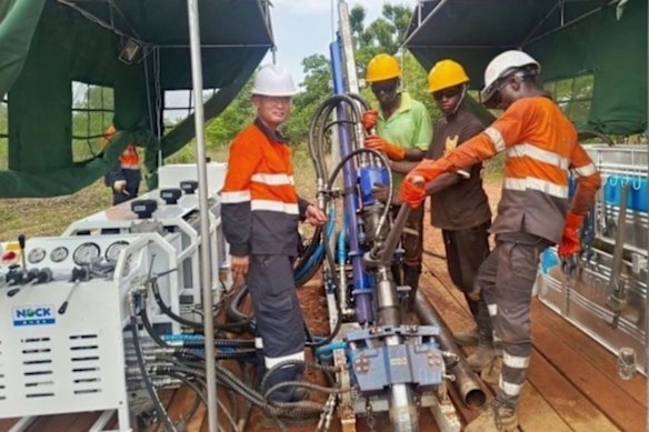 Diamond drilling at Aurum Resources’ Boundiali gold project in West Africa