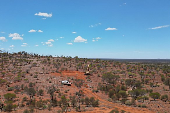 Drill pad preparation completed ahead of RC drilling at Premier1’s Mt Kersey gold prospect in Western Australia.