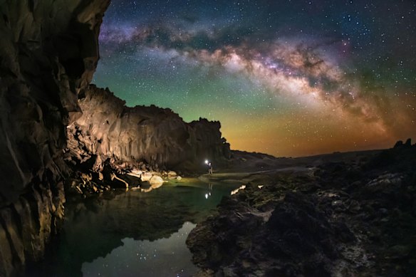 
Historic workings at Viking Mines’ Linka tungsten project at night, under the picturesque Nevada sky.
