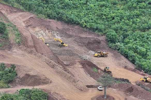 Lindian Resources’ Kangankunde mine overview in Malawi showing its Pit 1 access and haul road infrastructure, the development of which – along with all other earthmoving and transport - is heavily reliant on secure fuel availability. 