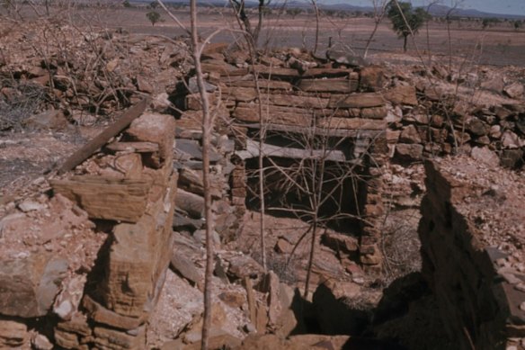 Historic workings at Pacgold Limited’s recently partnered Wadnaminga gold project in South Australia.