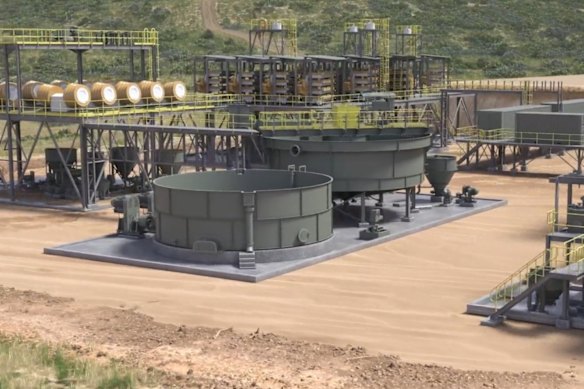 Part of Lindian Resources’ proposed processing plant under design for the company’s rapidly developing Kangankunde rare earths project in Malawi, East Africa.