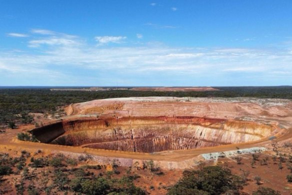 Javelin Resources’ Eureka open pit north of Kalgoorlie, where it plans to fast-track gold production at its granted mining licence.