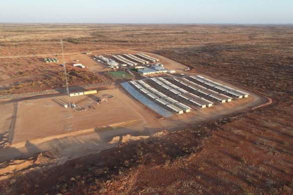 Hastings Technology Metals’ Yangibana rare earths project campsite, 250km north-east of Carnarvon in WA’s Gasgoyne region.