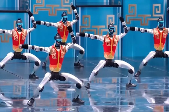 Chinese humanoid robots can now dance and perform flips, advancing rapidly thanks to the adoption of AI robotics.