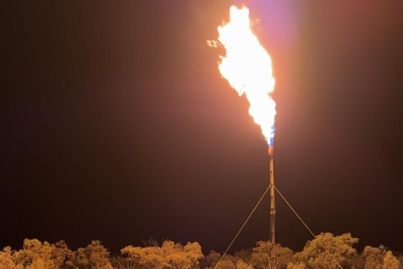Beetaloo Energy has seen substantial gas flaring while running clean up at its Carpentaria-5H well in the Northern Territory.