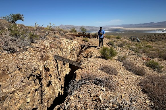 Locksley Resources’ Adit 2 at the company’s Desert Antimony Mine in the Mojave Desert in California, USA
