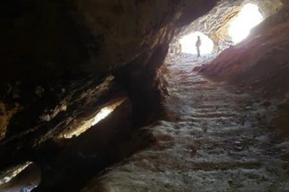 An open stope from historic mining at the Guadalupe y Calvo gold-silver project, recently secured by Advance Metals, in the northwest Mexican state of Chihuahua.