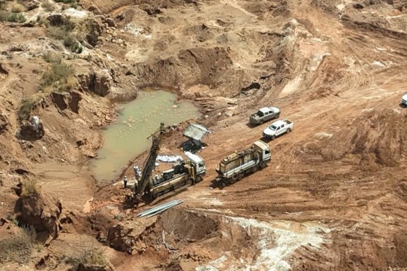 Toubani Resources drilling at its Kobada gold project in Mali.