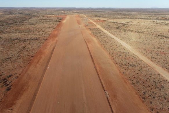 The air strip at Hastings Technology Metals’ Yangibana project.