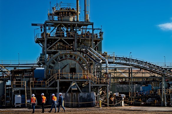 Forrestania Resources’ soon-to-be refurbished centrepiece, the 3.2 million tonnes per annum Lake Johnson gold processing plant, 185km southwest of Kalgoorlie in WA.