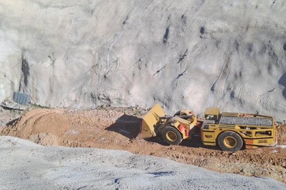 West Wits Mining’s diesel-powered mobile machinery at its Qala Shallows gold project, where the company is bolstering fuel security ahead of a planned grid power connection.