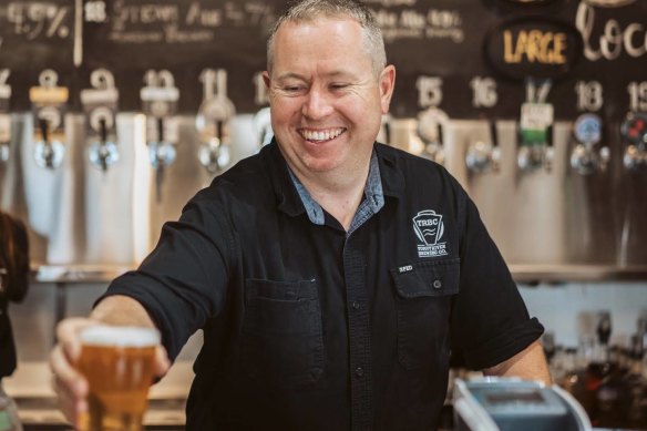 Tim Martin at the Tumut River Brewing Company.
