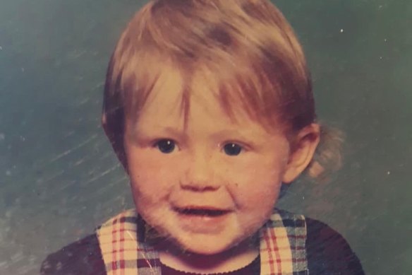 Lauren Eslick as a child. She became a ward of the state at age five and was placed in foster care.
