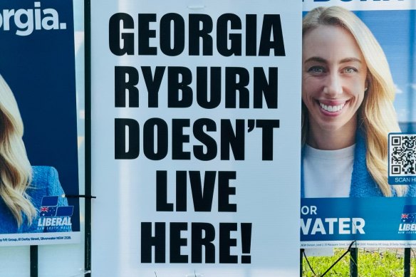 Where kilometres count: The Scruby campaign meets the Ryburn campaign in Pittwater.