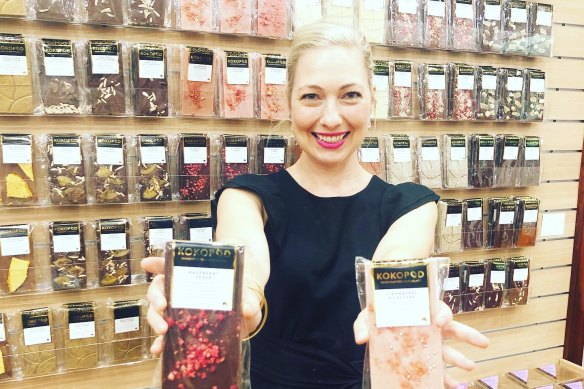 KOKOPOD founder Brigid Woolnough has seen a spike in sales online for her boutique chocolate during the pandemic.