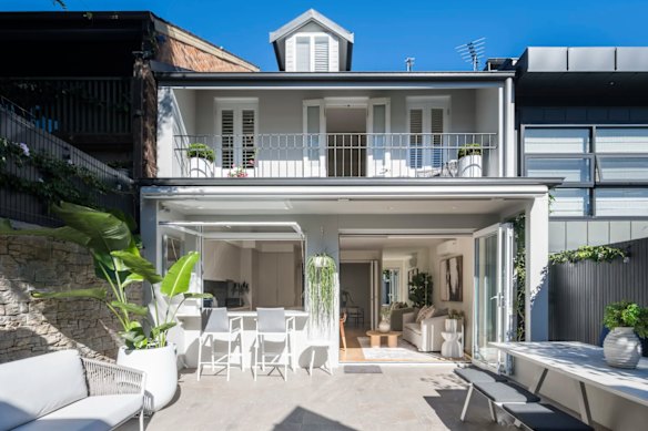 Made for family living, this five-bedroom home at 11 Raine Street, Woollahra passed in on Saturday.