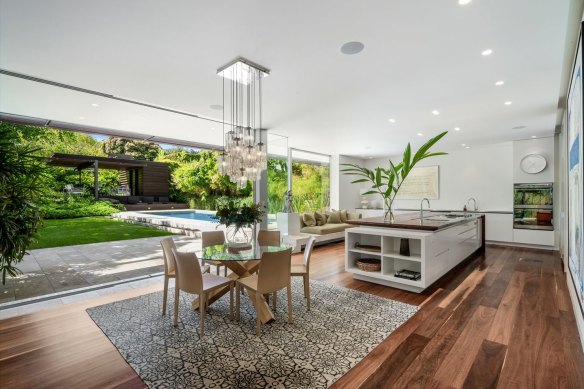 The Haslingdens bought the 1176-square-metre block in Vaucluse and transformed the property by building a trophy home. 