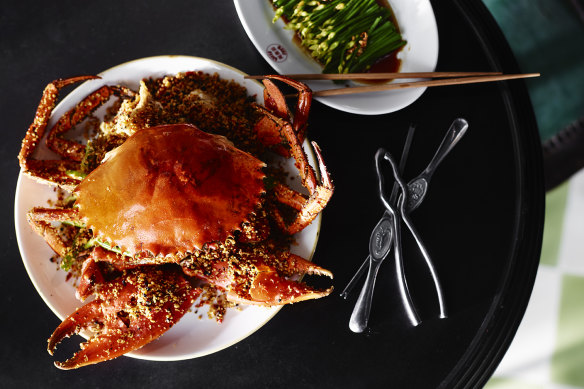 Live seafood is on the menu. 