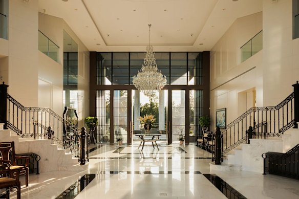 A palatial house in Dural with five commercial kitchens is being offered with a price guide of $41 million to $45 million.