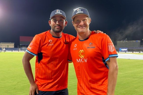 Tahmid Islam worked with Shane Watson for San Fransisco Unicorns at Major League Cricket this year.