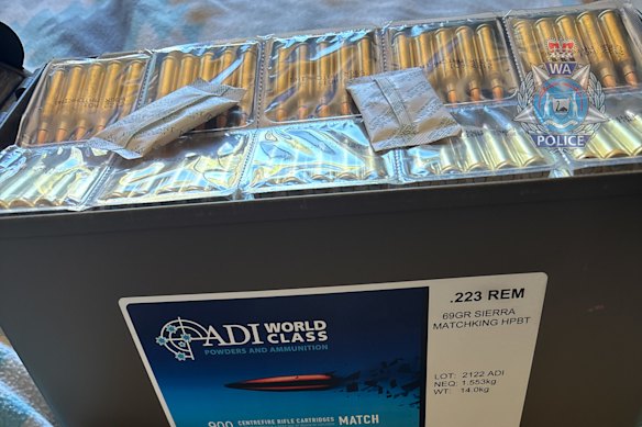 Dozens of bullets, nearly 30 knives and many guns were also seized during the operation.