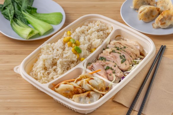 Shanghai chicken rice.