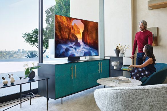 Huge TVs are OK if you got huge rooms of course, but how close can you really sit to something that big?