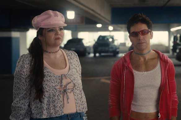 Megan Stalter and Paul W. Downs in season five of Hacks.