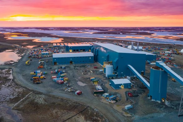 Agnico Eagle’s 6.7-million-ounce Meliadine operation in Nunavut, Canada, north of Manhattan Gold’s emerging Jaws prospect within its Hook Lake project.