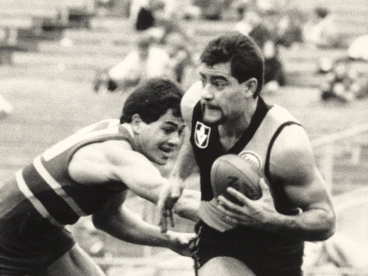 Former Richmond player Phil Egan (right) conducted the recent review into cultural safety at Hawthorn.