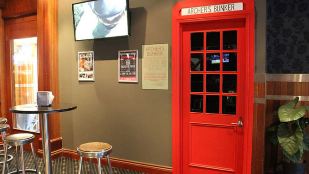 Archer's Bunker is a clandestine air raid shelter-style drinking den hidden in the basement of Spring Hill's International Hotel.