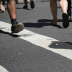 A looper of people walking