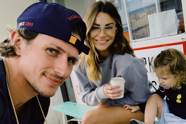 Jake Hall, Misse Beqiri and daughter River