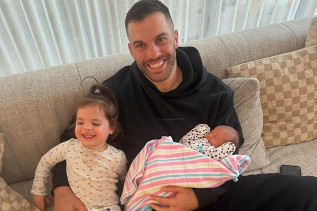 James Tedesco with his family.