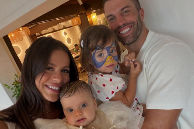 James Tedesco with his wife Maria and daughters Rosie and Marlie.