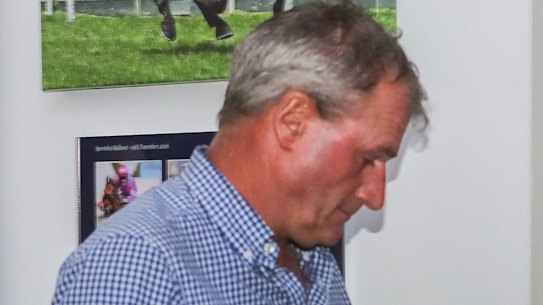 Darren Weir leaves the RAD board hearing on Wednesday.