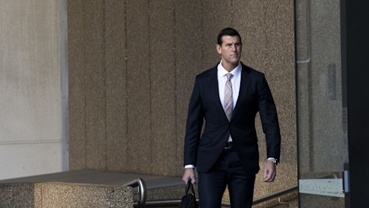 Ben Roberts-Smith arrives at the Federal Court in May.