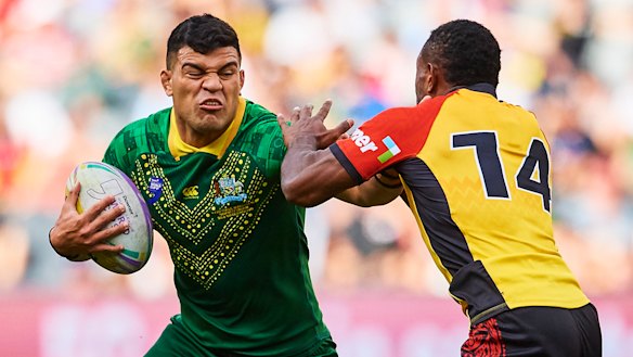 David Fifita represented Australia in the World Nines tournament last month.