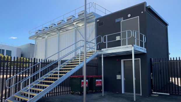 The new micro data centre at NextDC's P2 site in East Perth.