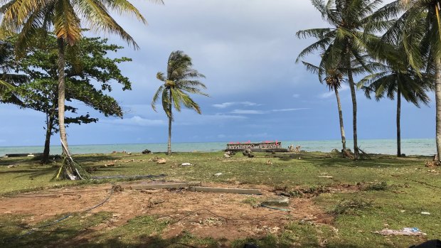 The location where the stage that Indonesian band Seventeen were playing when the tsunami hit.