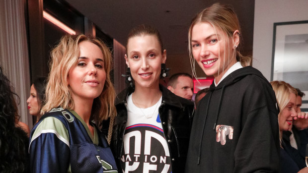 Pip Edwards, Whitney Port, and Jess Hart at the PE Nation dinner and afterparty at NYFW on Monday.