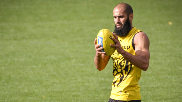 Richmond defender Bachar Houli could miss Saturday's blockbuster against Collingwood. 