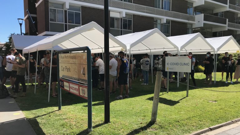 photo Covid Clinic Perth Cbd perth s covid 19 testing capacity under