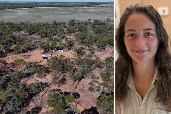 Carolina Wilga was rescued by a station owner driving along a remote dirt track.